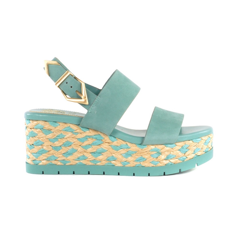 Vince Camuto Stylish Teal Wedge Sandals